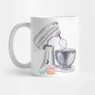 Mixer Kitchen Cooking Tool With Macaroons Mug